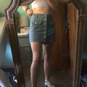 American Eagle denim mini skirt